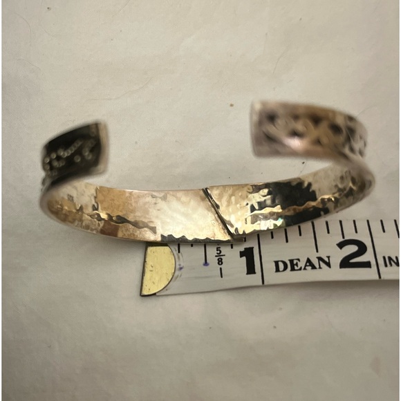 Vintage Sterling Silver Cuff Bracelet have Granulated Details Retired Lois Hill - Picture 12 of 15